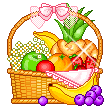 basket of fruit   animation