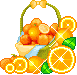 basket of fruits   animation