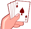hand of cards   animation