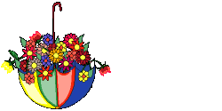 welcome umberella of flowers  animation