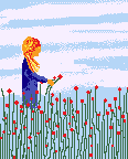 picking flowers  animation