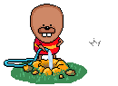 hosing a mole  animation