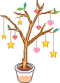 tree with stars  animation