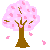 pink tree  animation