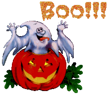  pumpkin Boo ghost and pumpkin  animation