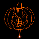  laser beam and pumpkin  animation