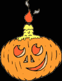 candle pumpkin   animation
