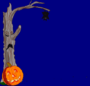  pumpkin and a haunted tree  animation