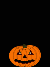 ghosts flying out of a  pumpkin  animation