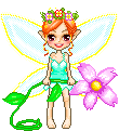  fairy with a flower animations