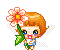  fairy with flower animations