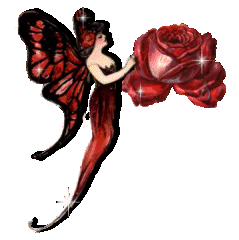 red fairy and a red rose animations