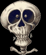 Bone animation. Gif череп синий. Голубой череп гиф.